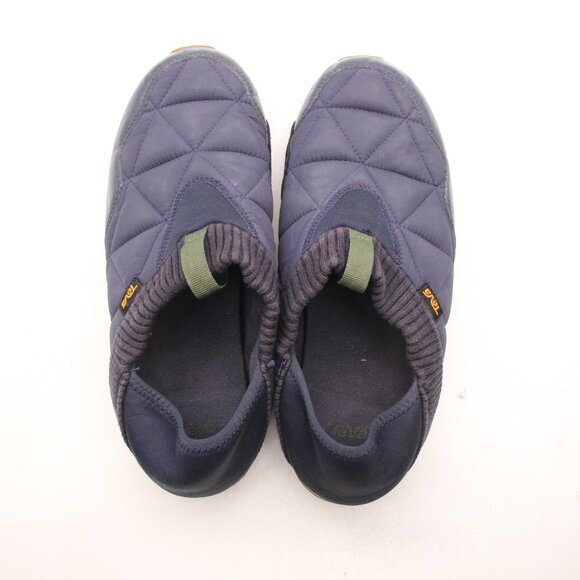 Teva Ember Moc Men\'s 12 Casual Blue Low Top Slip On Sneakers Quilted 1018226